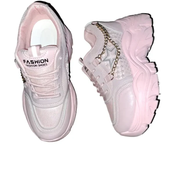Imported High Heel Thick Soled Sneakers For Women New Fashion - Image 2