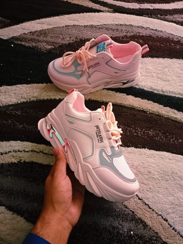 Sneakers For Women Fashion Women Spring Reflective Platform Shoes Lace Spring Chunky Sneakers Women Breathable Shoes Casual, Running Sneakers New Fashion - Image 4