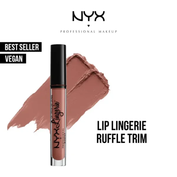 NYX Professional Makeup - Cosmetics Lip Lingerie Liquid Lipstick 04 Ruffle Trim "SF"