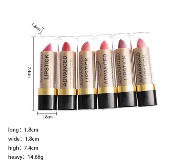 JANA Professional Make-Up 12PCS Advanced Lipstick Set - Luxurious Lips for Every Occasion Women Fashion - Image 5