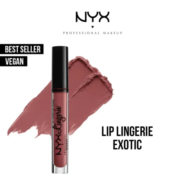 NYX Professional Makeup - Cosmetics Lip Lingerie Liquid Lipstick 12 Exotic "SF"