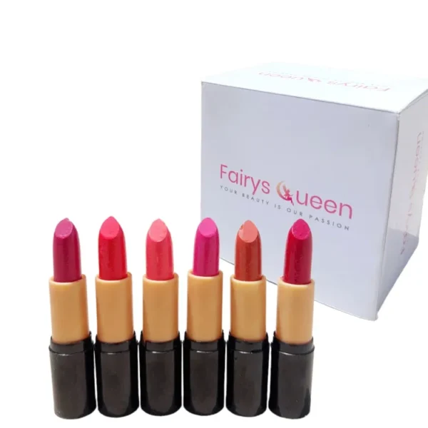 Pack of 06 matte lipsticks Fairy's Queen [Black] "SF" - Image 2
