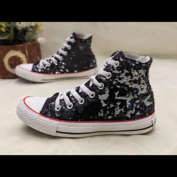 black and white sneakers for girls New Fashion - Image 2