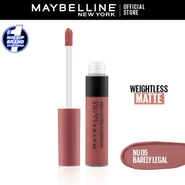 Stylo Fashion- MAYBELLINE SENSATIONAL LIQUID MATTE NUDE 05
