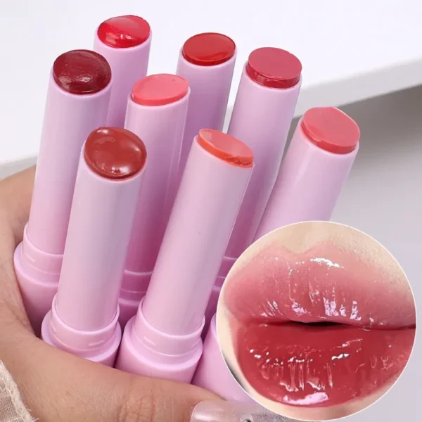 Long Lasting Lipstick Waterproof Moisturizing Mirror Watery Jelly Lip Stick Lip Balm Makeup "SF" - Image 3