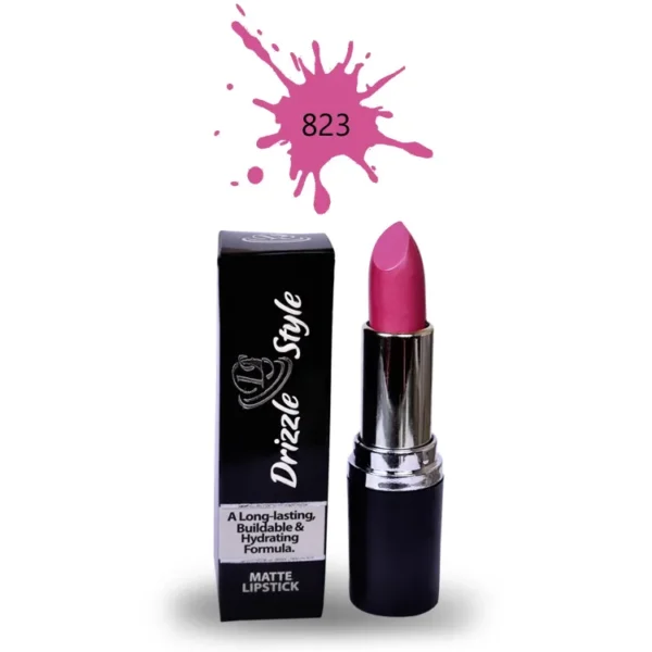 Drizzle Style Matte Lipstick Premium Quality Waterproof purple shade no 823 "SF"