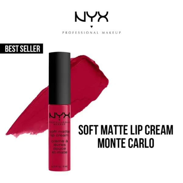 NYX Professional Makeup - Cosmetics Soft Matte Lip Cream Liquid Lipstick 10 Monte Carlo "SF"