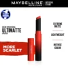 Maybelline New York Color Sensational Ultimatte Slim Lipstick - More Scarlet "SF" - Image 6