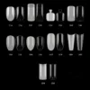 500Pcs 10 Sizes Full Cover Coffin Artificial Nails Clear Acrylic Artificial Artificial Nails Tips Kit DIY Nail Art Accessories "SF" - Image 3