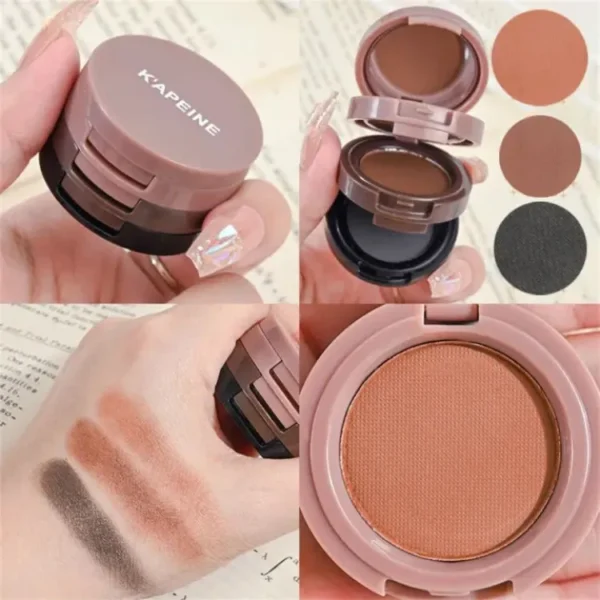3 In 1 Highlighter Powder Palette - Contour, Bronzer, Glitter Blush, Eyeshadow Makeup Pearl Cosmetic Face - Korean Long Lasting Elegance "SF"