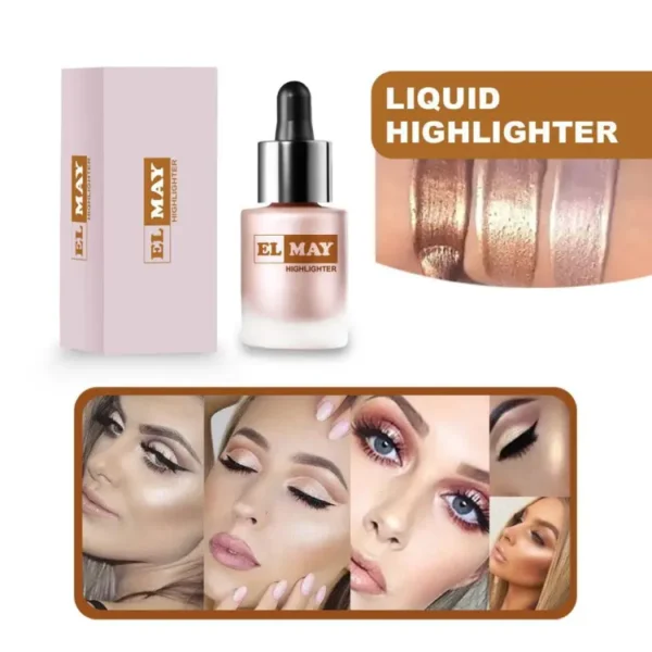 ELMAY Illuminator Liquid Highlighter | 3 Shades | Pink| Gold | Silver "SF"