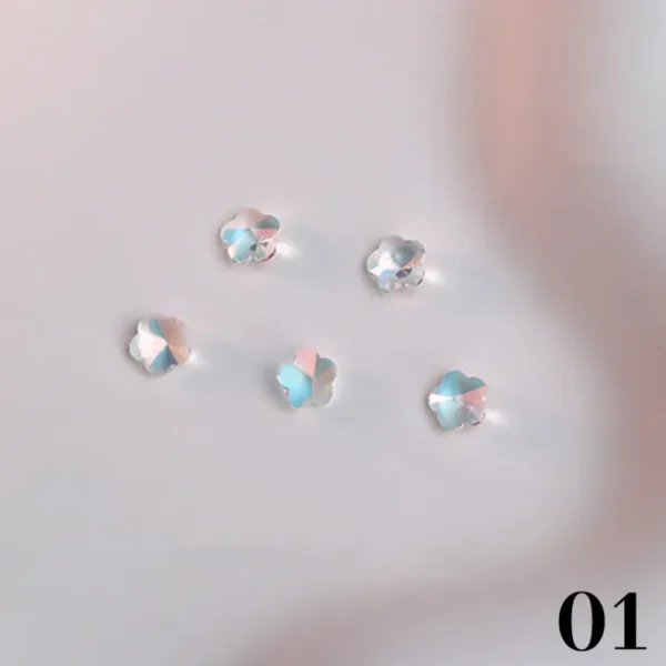 Nail Rhinestones Crystal Irregular Diamonds 3D Manicure Nail Art Decor Charms Layor "SF" - Image 5