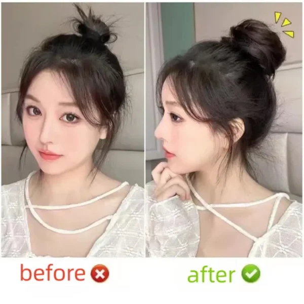 Chignon Women False Female Hair Coiffure Hair Pieces Bud Extensions Mariko Head Hair Bun Wig "SF" - Image 4