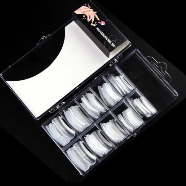Pack of 120 - Acrylic Mold Reusable ABS Artificial Nails Pedicure Manicure Makeup Cosmetics Nails "SF" - Image 2