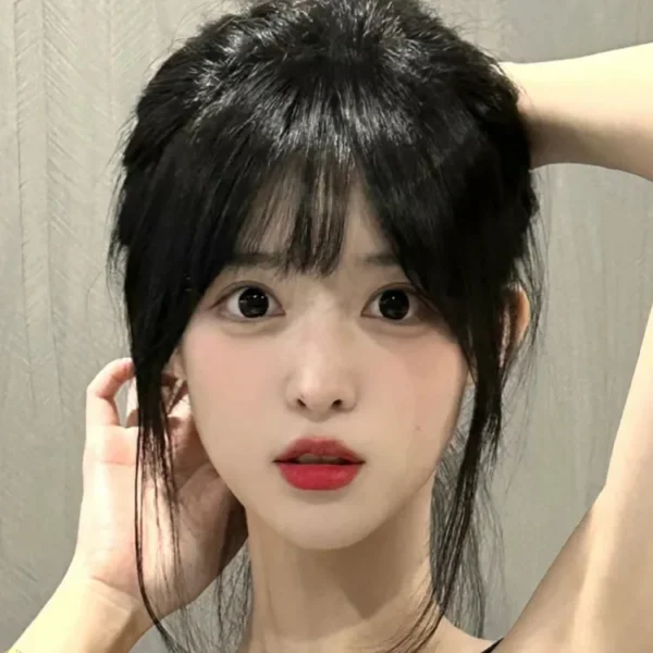 Air Bangs Wig For Women Natural Invisible Patch Round Face French Bangs Hair Accessorices "SF" - Image 6