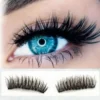 4Pcs Set 3 Magnets False Eyelashes / 6D Handmade No Glue Reusable Soft Natural Thick Long Eye Lashes / Beauty Makeup Lashes Extension Tools "SF" - Image 6