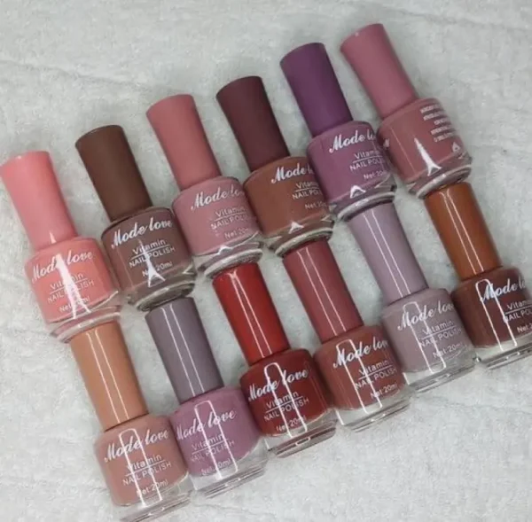 Mode Love Pack of 12 Attractive Colors Nail Paints Random Nail Paint "SF"