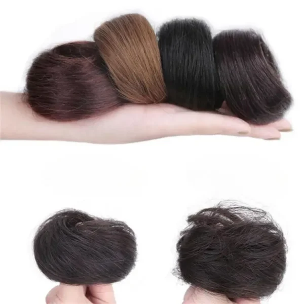 Chignon Women False Female Hair Coiffure Hair Pieces Bud Extensions Mariko Head Hair Bun Wig "SF" - Image 5