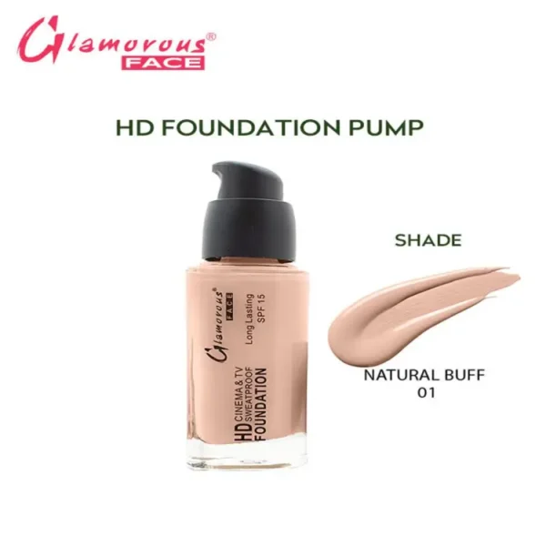 lamorous Face HD Liquid Foundation Pump, Poreless Liquid Foundation Makeup, Flawless Creator Multi-Use Liquid Foundation Makeup, Full Coverage Foundation, Long Wear Liquid Foundation"SF" - Image 3