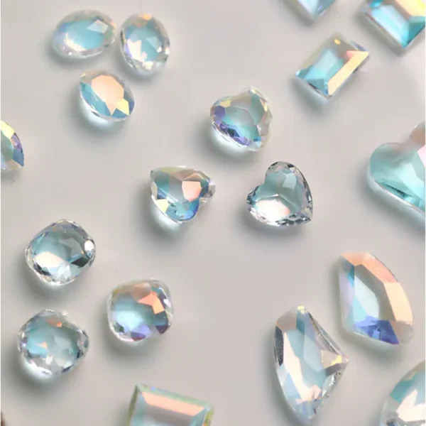 Nail Rhinestones Crystal Irregular Diamonds 3D Manicure Nail Art Decor Charms Layor "SF" - Image 3