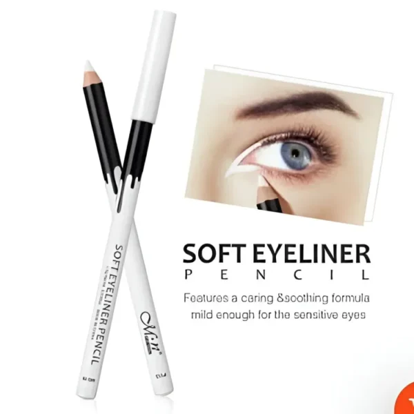 Women White Eyeliner Makeup Smooth Easy to Wear Eyes Brightener Fast Dry Eye Liner Pen Waterproof Eyes Liner Pencils "SF"