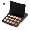 15 Color Concealer Palette Foundation Shades Contour Makeup Kit Natural Bronzer Cream Waterproof Whitening Brighten Primer TSLM1 "SF" - Image 2