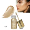 July Star Silky Glow Liquid Eyeshadow Highlighter Quick Dray Best Shine For Girls And Women 15ml "SF" - Image 4
