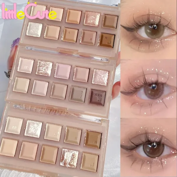 Glitter Pigment Eye Shadow Pallete Waterproof Metallic Diamond Shimmer Eyeshadow Keyboard Nude Shiny Matte Eyeshadow Palette Eye Makeup Cosmetic Facial Makeup Palette "SF"