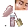 July Star Silky Glow Liquid Eyeshadow Highlighter Quick Dray Best Shine For Girls And Women 15ml "SF" - Image 5