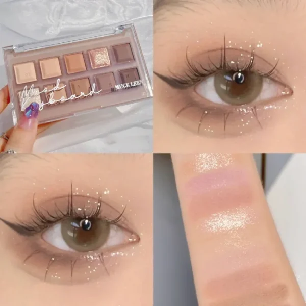 Glitter Pigment Eye Shadow Pallete Waterproof Metallic Diamond Shimmer Eyeshadow Keyboard Nude Shiny Matte Eyeshadow Palette Eye Makeup Cosmetic Facial Makeup Palette "SF" - Image 2