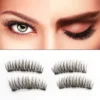 4Pcs Set 3 Magnets False Eyelashes / 6D Handmade No Glue Reusable Soft Natural Thick Long Eye Lashes / Beauty Makeup Lashes Extension Tools "SF" - Image 2