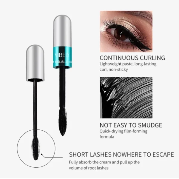 Natural 2-in-1 Double Head Mascara/4D/Eyelash Extensions/Eye Cosmetics "SF" - Image 7