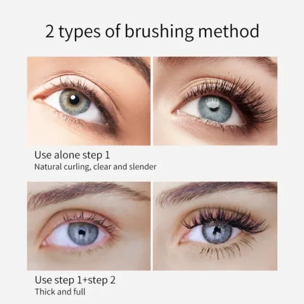 Natural 2-in-1 Double Head Mascara/4D/Eyelash Extensions/Eye Cosmetics "SF" - Image 3