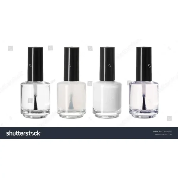 Pack Of 2 French Manicure Nail Paint 1 Transparent And White Nail Paint French Manicure Nail Polish Nail Shiner ( Permanent Nail Paint ) "SF"