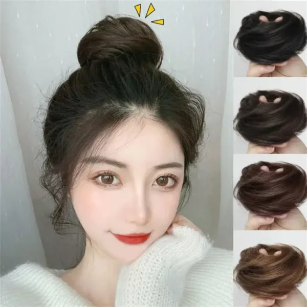 Chignon Women False Female Hair Coiffure Hair Pieces Bud Extensions Mariko Head Hair Bun Wig "SF" - Image 2