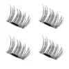 3D Magnetic Eyelash Glue Free Eyelashes 4 Pieces Recycle DIY False Eyelashes "SF" - Image 4