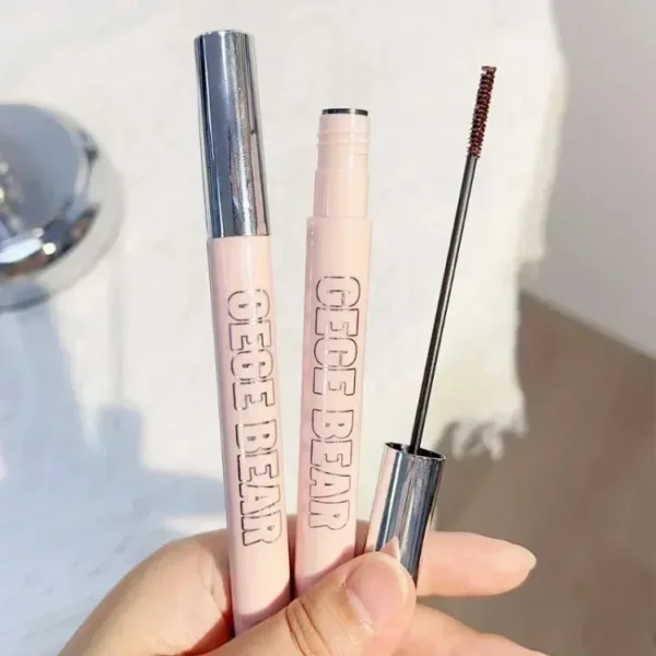 Silk Fiber Matte Mascara Makeup Ultra-Fine Brush Lengthens Eyelashes Waterproof Fast Dry Brown Black Curling Mascara Comestic "SF" - Image 4