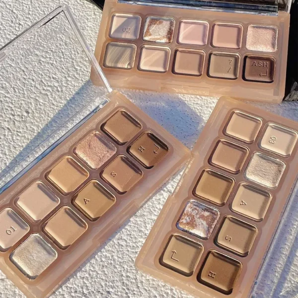 Glitter Pigment Eye Shadow Pallete Waterproof Metallic Diamond Shimmer Eyeshadow Keyboard Nude Shiny Matte Eyeshadow Palette Eye Makeup Cosmetic Facial Makeup Palette "SF" - Image 7