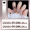 New Wearing Rhinestone Nail Patch Fake Nail Finished French Short Nail Sticker Podazz "SF" - Image 5