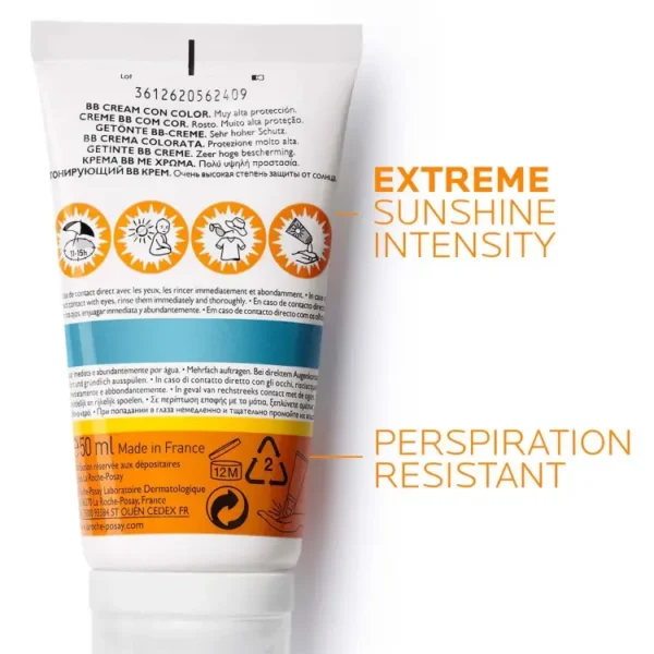 Sun Protection ANTHELIOS HYDRATING TINTED BB CREAM SPF50+ FACIAL SUNSCREEN (50ML) "SF" - Image 4