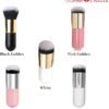 Makeup Cosmetic Face Powder Blush Brush Pink Silver-by stylofashion - Image 3