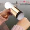Makeup Cosmetic Face Powder Blush Brush Pink Silver-by stylofashion